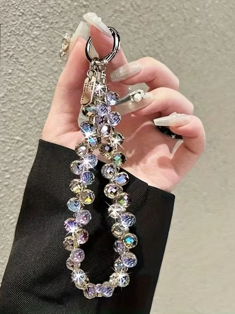 Crystal Beads Charm Luxury Bracelet Wrist Strap for Mobile Cell Phone New